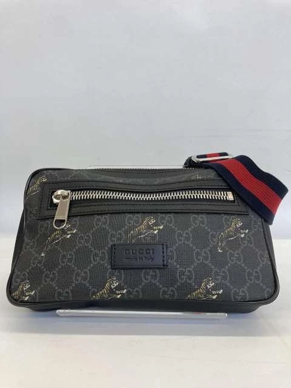Sac GUCCI GG Supreme Tiger Belt 474293 520981 bon cadeau authentique 0419a