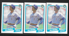 1990 FLEER # 336 GARY SHEFFIELD  ( 3 COPIES ) NICE CARDS