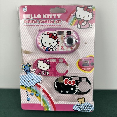 Hello Kitty By Sanrio Digital Camera Kit Changing Faceplate Kid 2010 SAKAR New