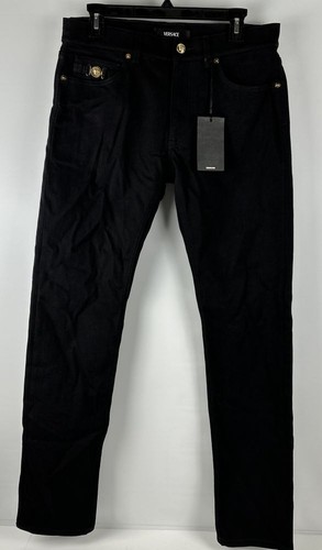 Versace Medusa Herren Slim Fit Jeans Schwarz - 32x32 - Bild 9 von 17