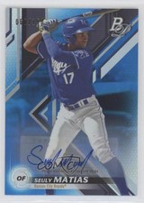 2019 Bowman Platinum Wal-Mart Top Prospects Blue Foil /150 Seuly Matias Auto 3wu