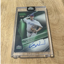 2026 Topps Chrome Black Kerry Wood Green Refractor Autograph /99 #CBA-KW