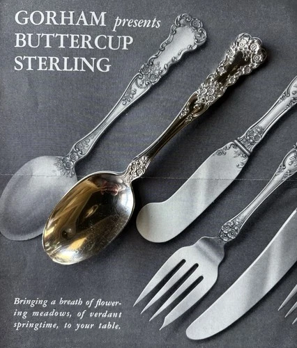 Buttercup Gorham Sterling Silver Spoon 1900 patent Antique 5” No Monogram