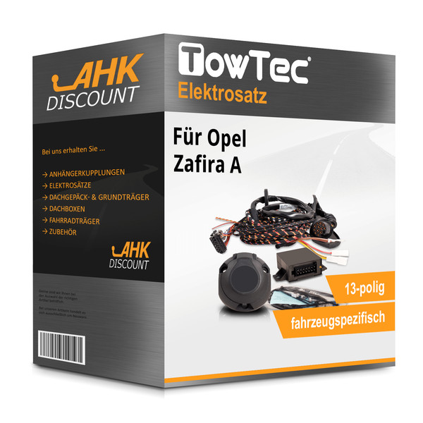 für Opel Zafira A 04.1999-06.2005 Towtec Elektrosatz 13Polig Fahrzeugspezifisch-image
