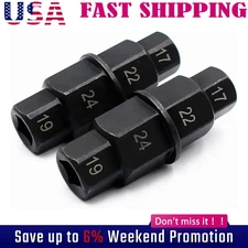 2PCS Motorcycle Front Axle Wheel Hex Allen Axle Spindle Socket Adapter Tool NEW