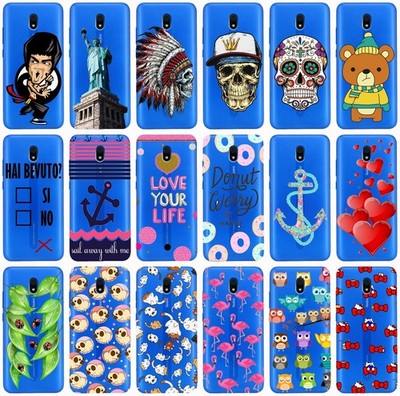 Für XIAOMI REDMI 8A Motiv T3 Hülle TPU Soft Cover Case Transparent