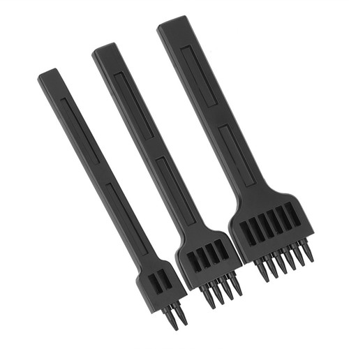 3Pcs 2/4/6 Prong Chisel Steel DIY Sewing Leather Craft Hand Hole Punch Tool 4mm❀ - Picture 1 of 11
