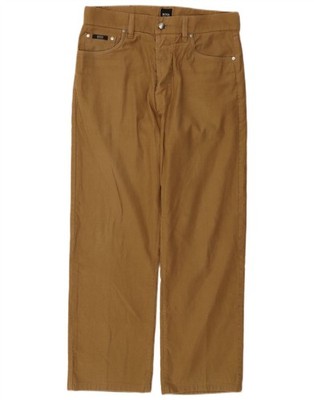 Hugo Boss Herren Scout Straight Freizeithose W32 L27 Beige Baumwolle AM26