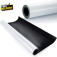 Blank Magnet Sheet Roll 24in x 3ft Printable White Vinyl Flexible 0.30Mil