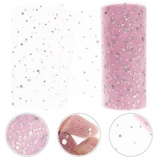  Tulle Decoration Decorative Rolls Diy Crafting Sparkling Glitter