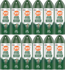 OFF Deep Woods Insect Repellent Mosquito Ticks Bug Spray with Deet 6 oz 12 pack