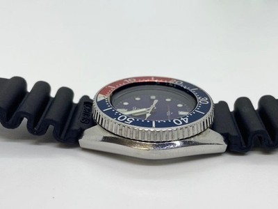 Seiko 2625 001B Vintage Quartz Diver Watch 1980s Pepsi Bezel Japan