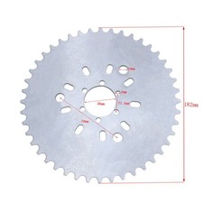 44T Wheel Sprocket Fit 415 Chain 49cc 50cc 60cc 66cc 80cc 2 Stroke Engine Mot...