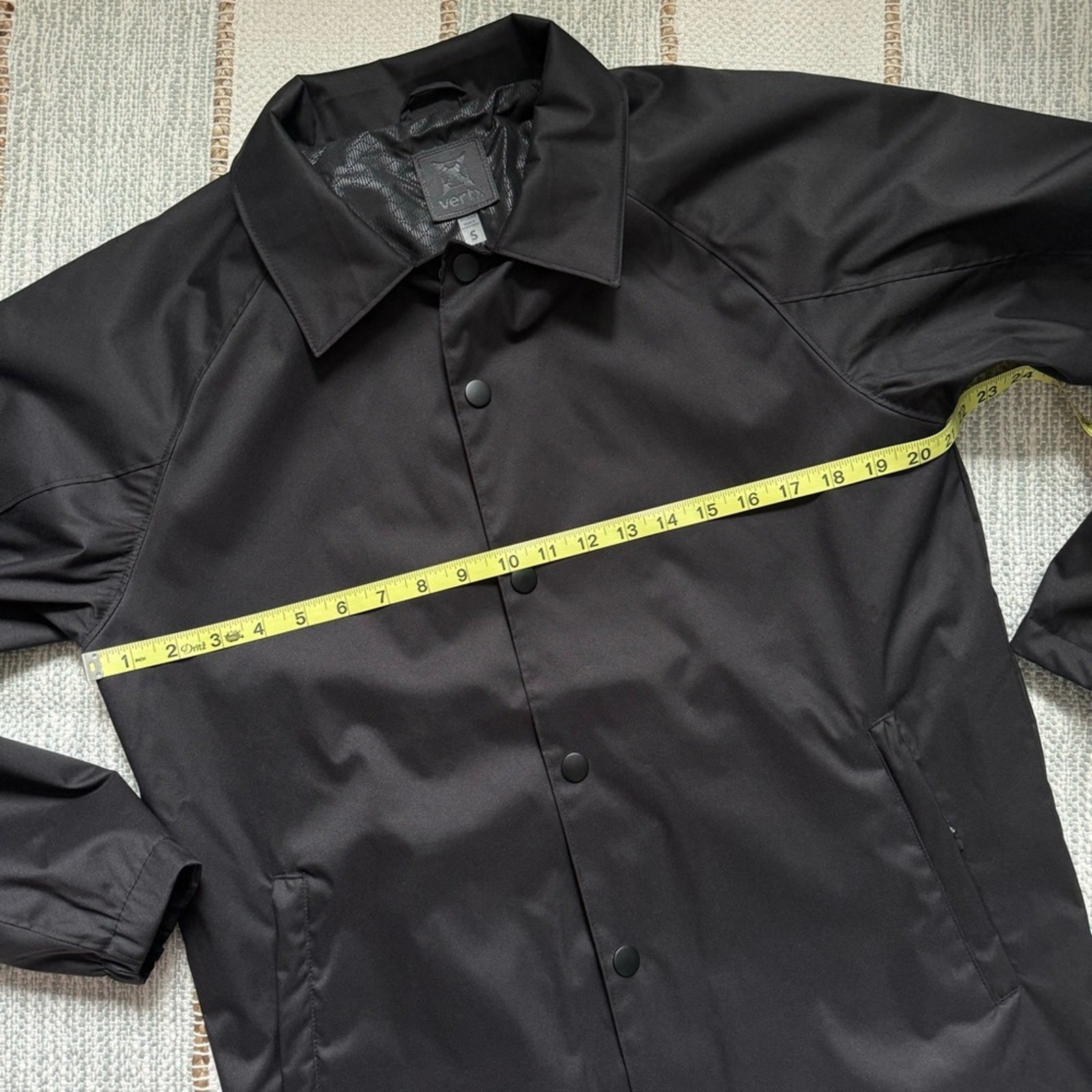 Vertx Black Lightweight Snap Front Collared Windb… - image 5