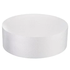 Round Foam Cake Dummy 4 Inch x 12 Inch Circle Dummy Cake Set for Wedding