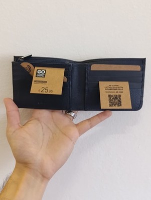 Go Carpisa Premium Leder Geldbörse (schwarz) Portemonnaie für Herren & Damen Leder