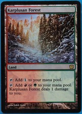 Karplusan Forest FOIL 9th Edition PLD Land Rare MAGIC CARD ID 511297 ABUGames