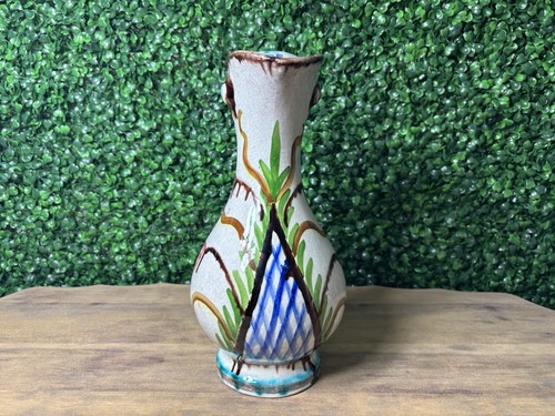 Vintage Nick Kourtzis Colorful Duck Bird Shaped Art Pottery Jug Pitcher 10" - Picture 8 of 13