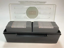 SIZZIX STAMPIN UP Timeless Type Alphabet Junior Sizzlits Complete Set & Case