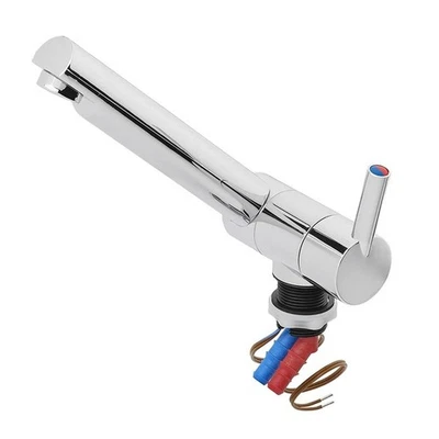 Chrom Wasserhahn 12V Wohnmobil Boot Camper Einhebelarmatur drehbar - Bild 1 von 4