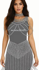 Medieval Aluminum Chainmail Dress for Women   Festival Fashion LARP Cosplay Wear