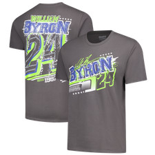 Men's Classic Ink Charcoal William Byron 2-Spot T-Shirt