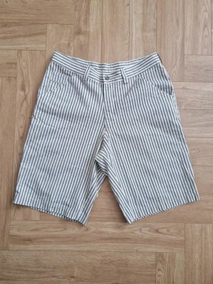 Vintage Pair Of Striped Cotton Shorts Beach Yacht Sailing Style Mens Size 33 Uk - Image 1 of 4