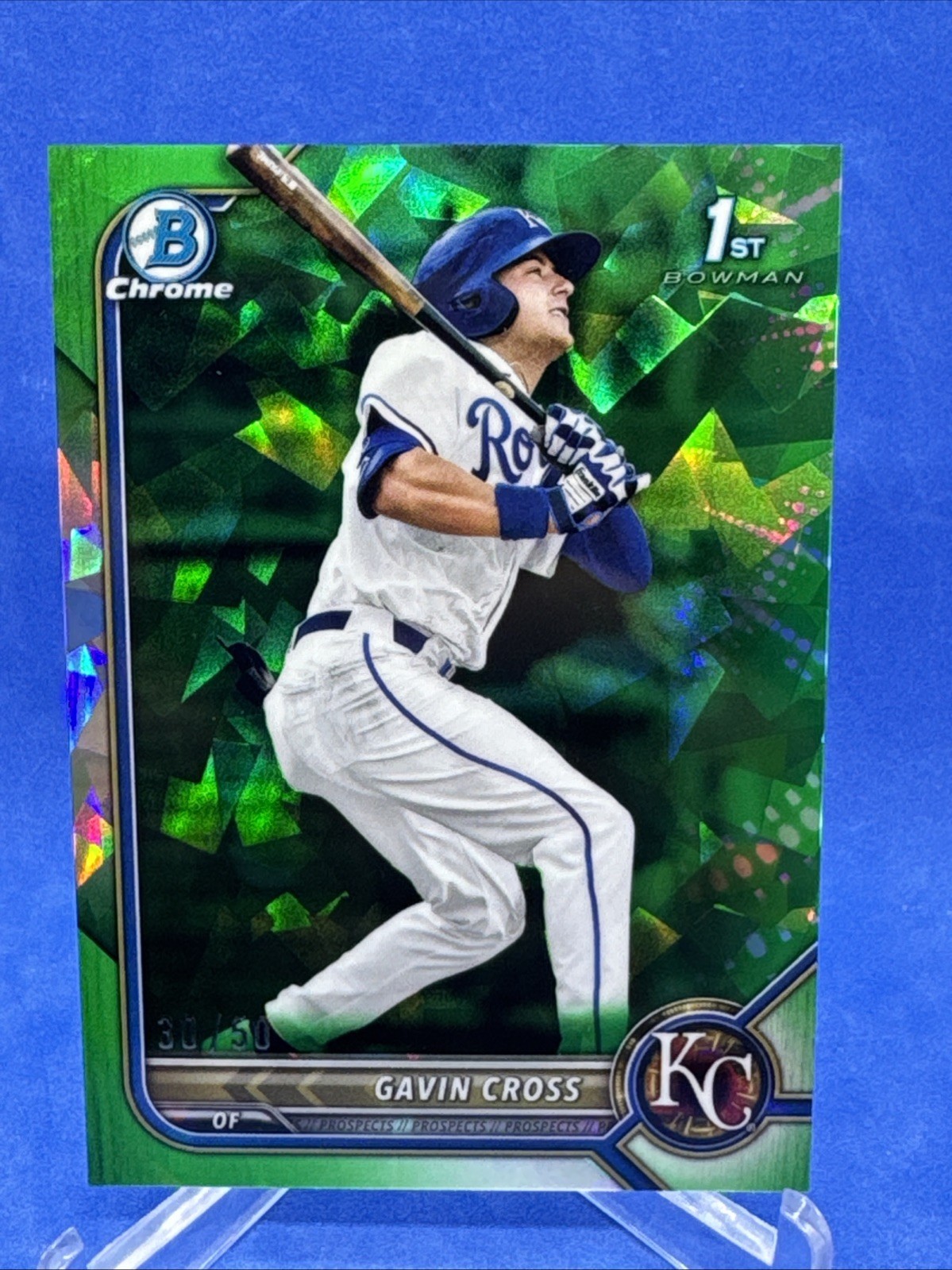2022 Bowman Draft Gavin Cross 1st Chrome Green Sapphire Refractor /50 RC Rookie