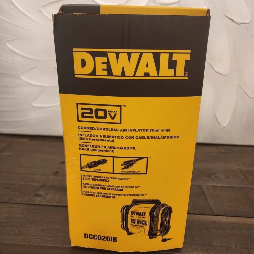 Inflador portátil eléctrico inalámbrico DEWALT DCC020IB 20V MAX (solo herramienta) Foto 3 de 4