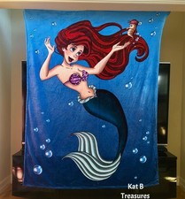 NEW Disney Princess Ariel Little Mermaid Under the Sea Throw Blanket
