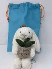 Authentic Cream Bunny With Plant Jellycat comes with all tags and dust bag