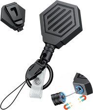 Heavy Duty Retractable Keychain with Magnetic Closure Retractable Badge Reel For