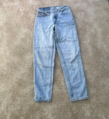 Vintage Levi's 550 Relaxed Tapered Jeans Women's 3 jr Blue Denim Made in USA