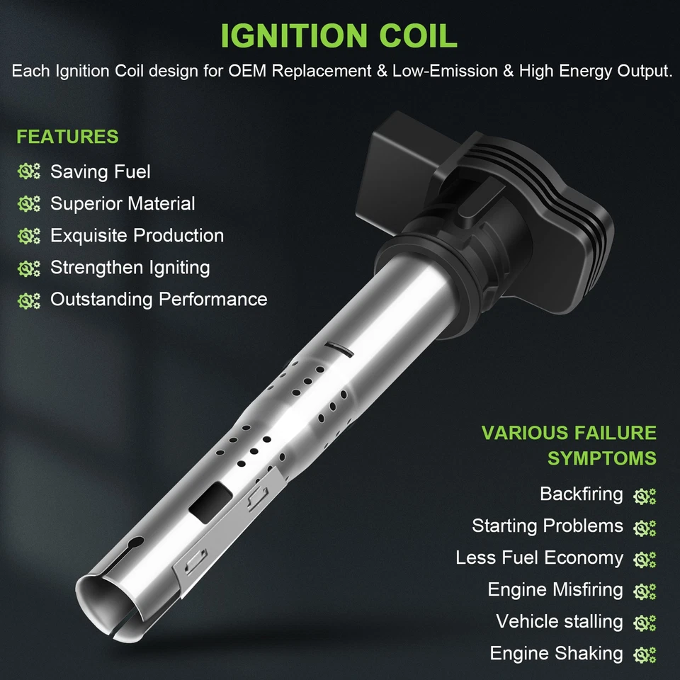 4 For 2013 2014 2015 Audi RS5 4.2L V8 Ignition Coil & Spark Plug - Image 4 of 4