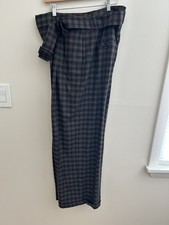 Wince plaid straight wide legs pants size 12