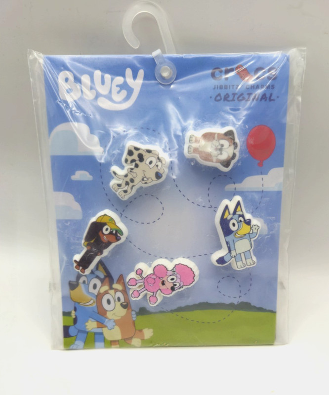 Crocs Bluey Jibbitz Charms Official 5 Pack Bluey Rusty Honey Pom Pom Judo