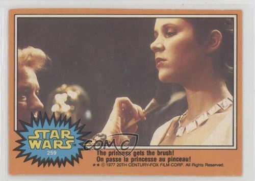 1977 OPC Star Wars #259 The princess gets the brush! — Raw