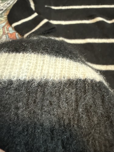 Alice + Olivia CASHMERE Striped Tunic Sweater Size S/P SMALL - Picture 6 of 6