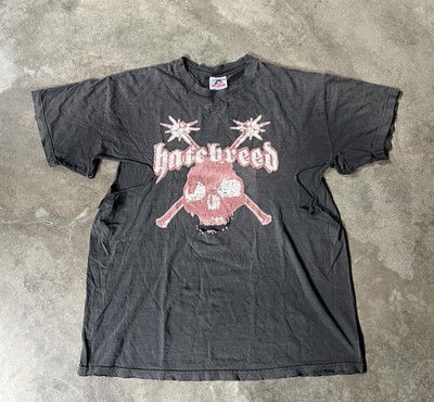 Hatebreed Men's XL Black Graphic Print Crew Neck Short Sleeve T-Shirt
