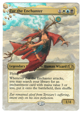 Zur the Enchanter Altered Full Art MTG Magic Commander cEDH Legendary Borderless