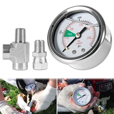 #ad 0580495 580495 HEA Airless Spray Pressure Gauge with T Piece 1 4quot; NPT for Titan $28.99