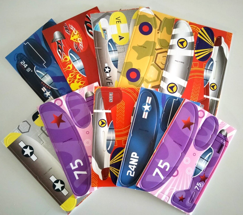 6 x Hand Thrown Mini Small Foam Plane Air Force Military Party Favour Loot Gift - Picture 5 of 13