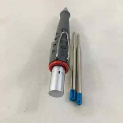 Rotring Core Gray Black Steel Trim Ball point W.Germany NEW