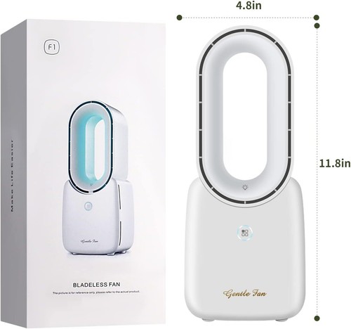 Rotorloser Ventilator mit Ionisator-Funktion 2200mAh, Designer Ventilator - Bild 2 von 12