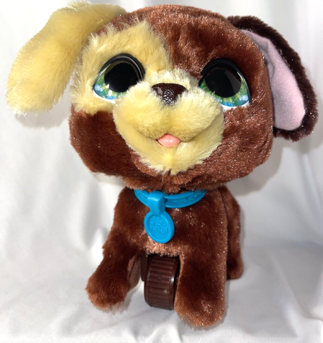 Fur Real Hasbro Mechanical Animal Toy Dog Puppy 2022 Barks Walks Brown - Picture 7 of 7