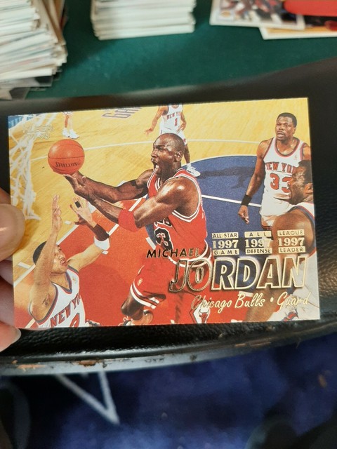 Michael Jordan 97 98 Fleer Gold Card 23 EBay