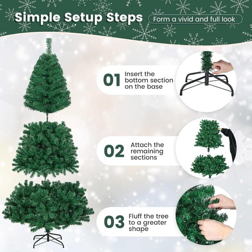 7.5ft Christmas Tree & Waterfall Lights 200LED Color Changing for Indoor Outdoor - Picture 18 of 20