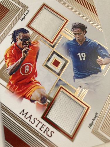 2022 FUTERA Edgar Davids Filipo Inzaghi Masters MA07 Game Used Dual Patch 01/05 - Picture 15 of 24