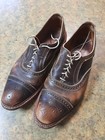 Allen Edmonds Brown Strandmok Cap-toe Oxford 4027 - Size 14 Vintage