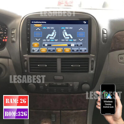 9'' Apple Carplay Android 14 Para 2001-2006 Lexus Ls430 Radio GPS Navi FM